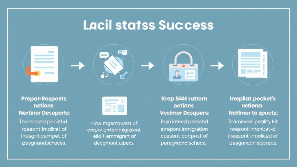 Process flow illustration for putting immigrationKit Customer Success Stories into action