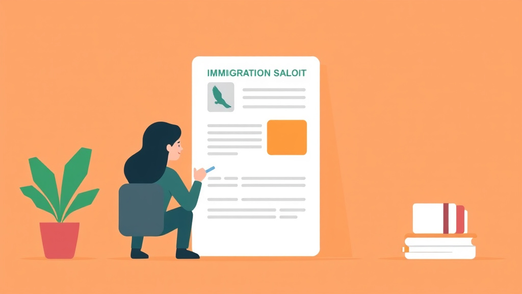 An informative visual explaining immigrationKit for Green Card Applications Review for beginners and professionals