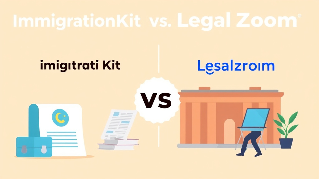 Illustration breaking down the fundamentals of immigrationKit vs LegalZoom Immigration Services