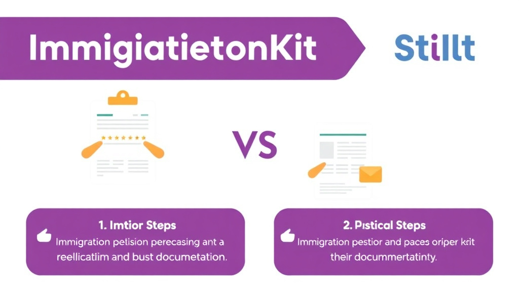 Practical workflow diagram for immigrationKit vs Stilt Immigration Services
