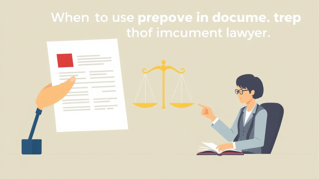 Detailed visual representation of when to Use a Lawyer Instead of Document Prep