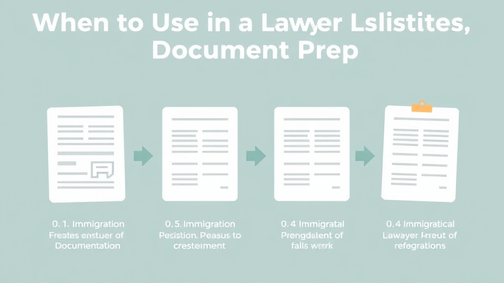 Step-by-step visual guide for implementing when to Use a Lawyer Instead of Document Prep