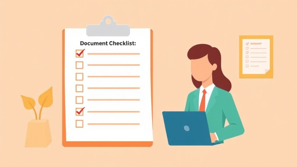 An informative visual explaining document Checklist for Form I-130 for beginners and professionals