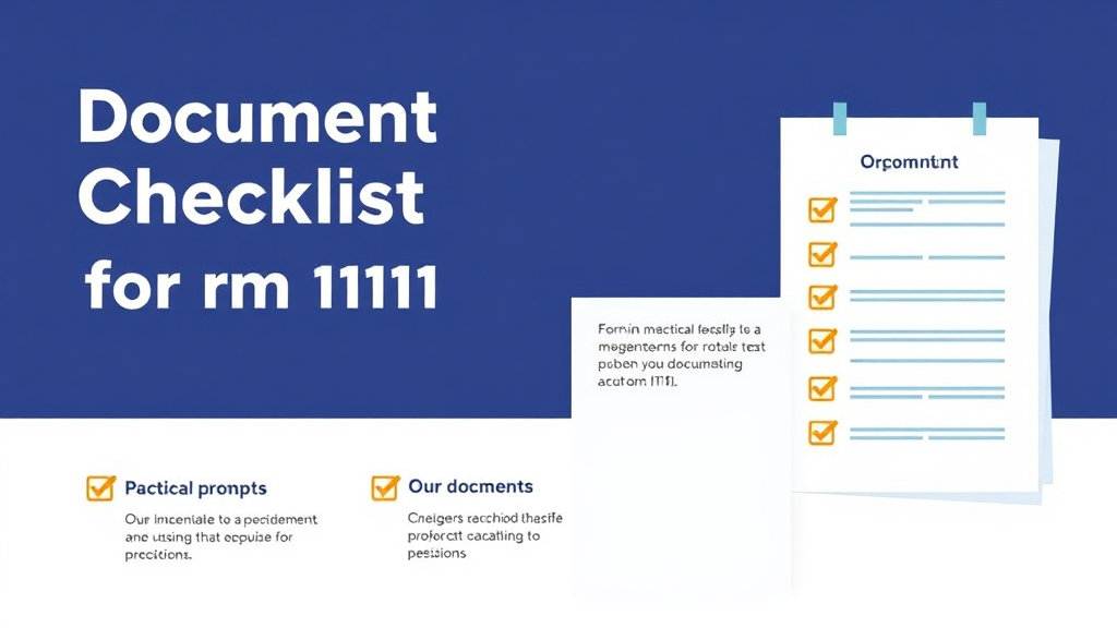 Real-world application diagram for document Checklist for Form I-131