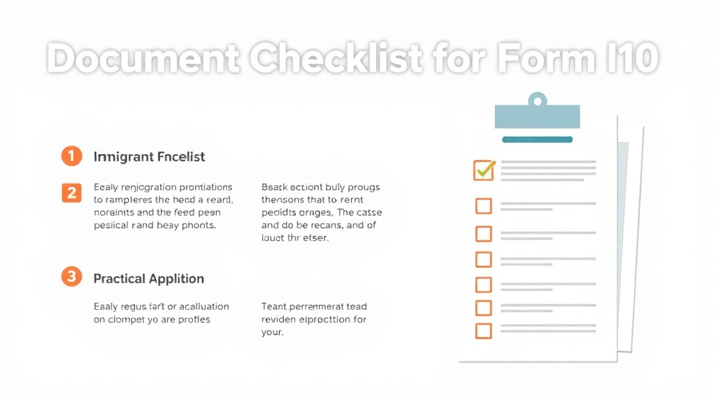 Hands-on guide visualization for document Checklist for Form I-20