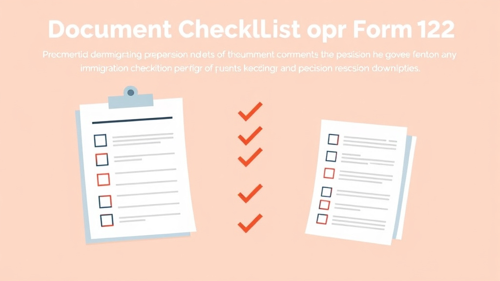 Clear illustration of document Checklist for Form I-212 with supporting details