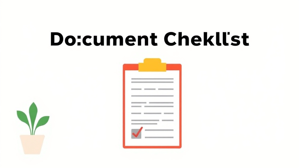 Illustration breaking down the fundamentals of document Checklist for Form I-290B