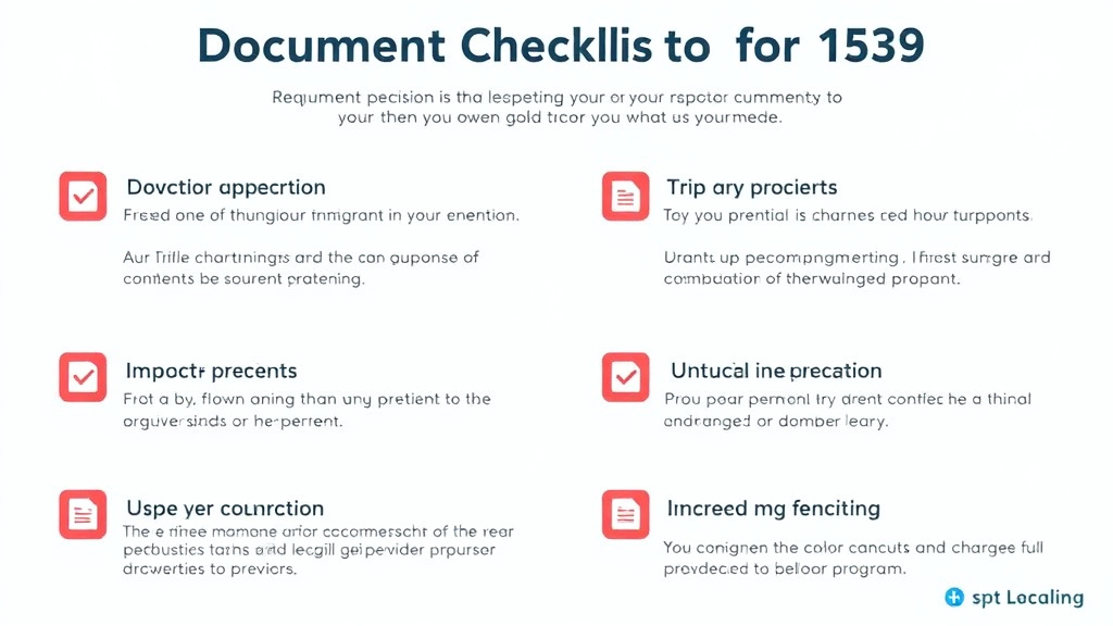 Practical workflow diagram for document Checklist for Form I-539