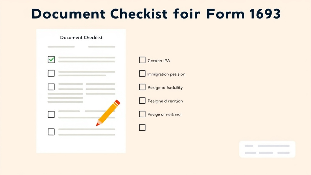 Conceptual diagram showing how document Checklist for Form I-693 works in practice