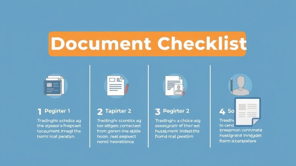 Process flow illustration for putting document Checklist for Form I-751 into action