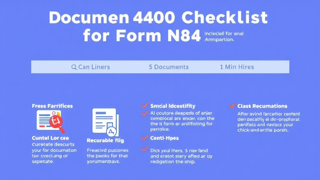 Action-oriented illustration showing how to apply document Checklist for Form N-400
