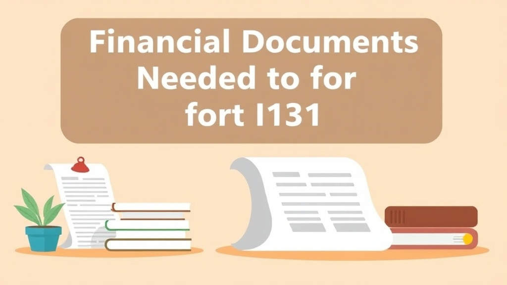 An informative visual explaining financial Documents Needed for I-131 for beginners and professionals