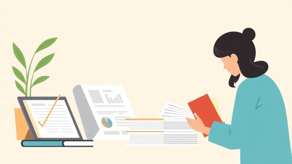 Educational graphic covering the essentials of financial Documents Needed for N-400