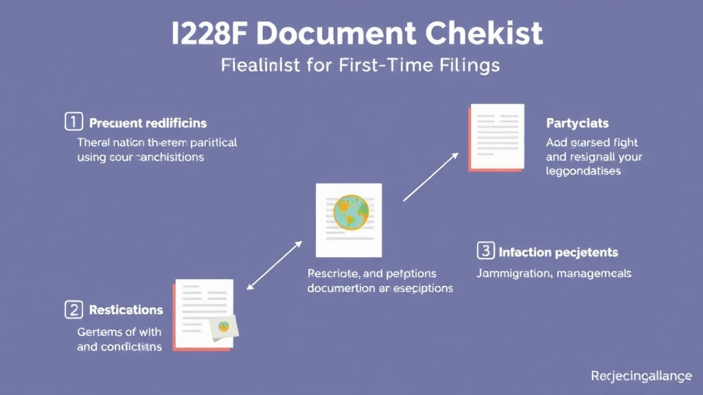 Process flow illustration for putting i-129F Document Checklist for First Time Filers into action