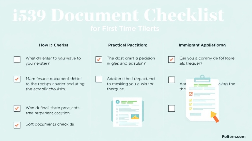 Implementation roadmap for i-539 Document Checklist for First Time Filers with actionable steps