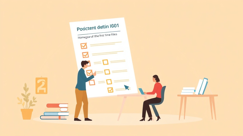 Educational graphic covering the essentials of i-601 Document Checklist for First Time Filers