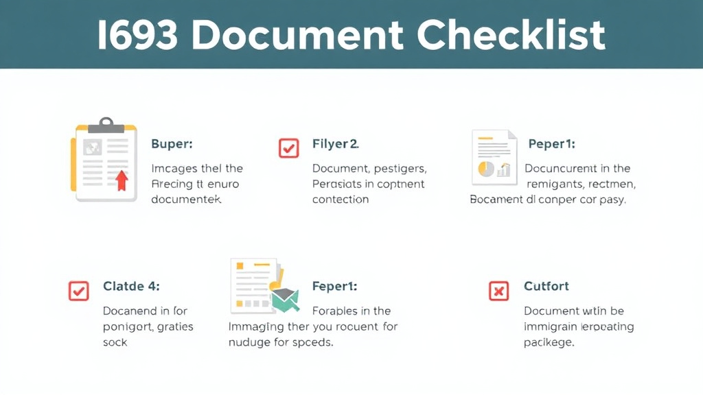 Practical workflow diagram for i-693 Document Checklist for First Time Filers