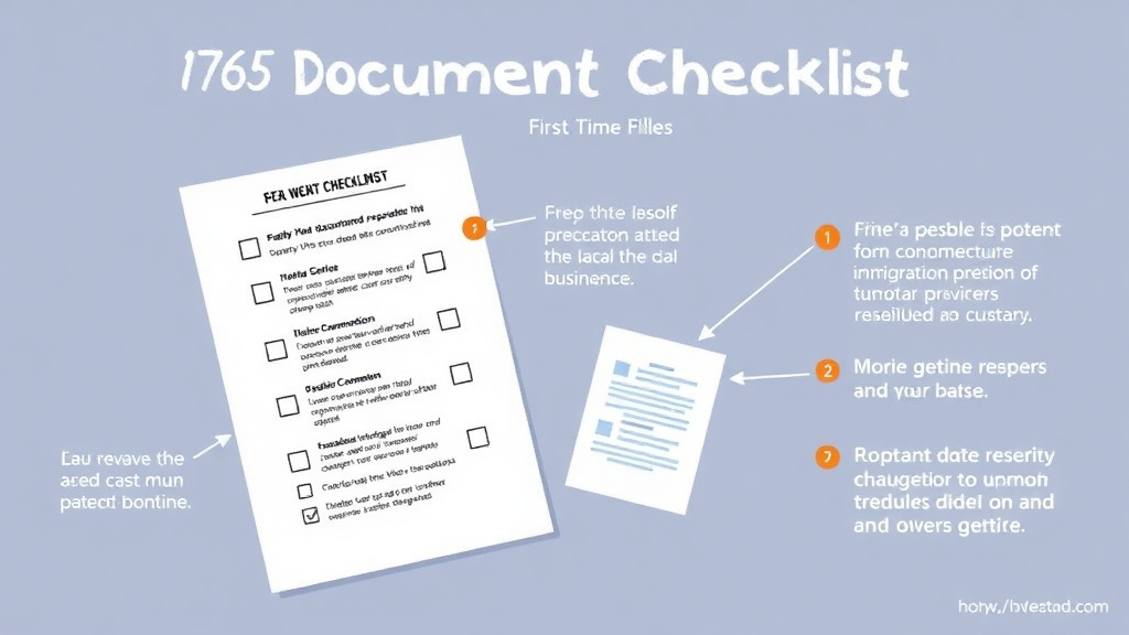 Practical workflow diagram for i-765 Document Checklist for First Time Filers