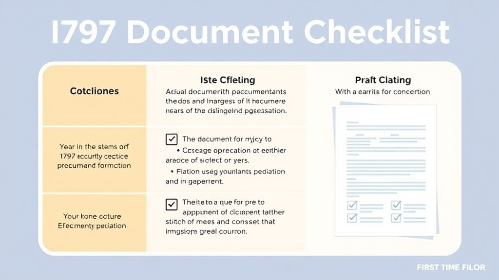 Real-world application diagram for i-797 Document Checklist for First Time Filers