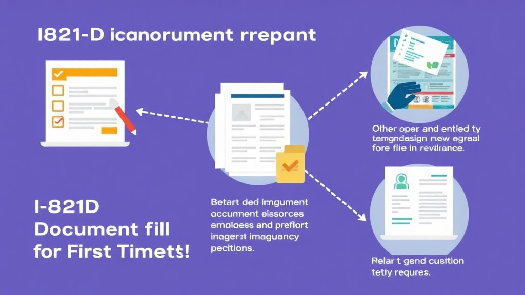Practical checklist visual for i-821D Document Checklist for First Time Filers