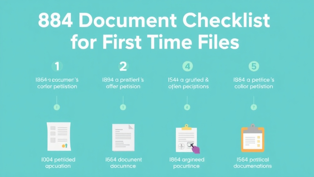 Practical checklist visual for i-864 Document Checklist for First Time Filers