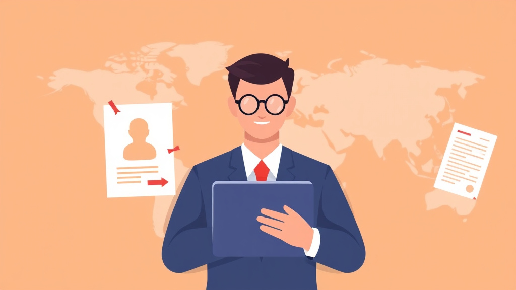 A professional illustration depicting identity Documents Needed for I-131