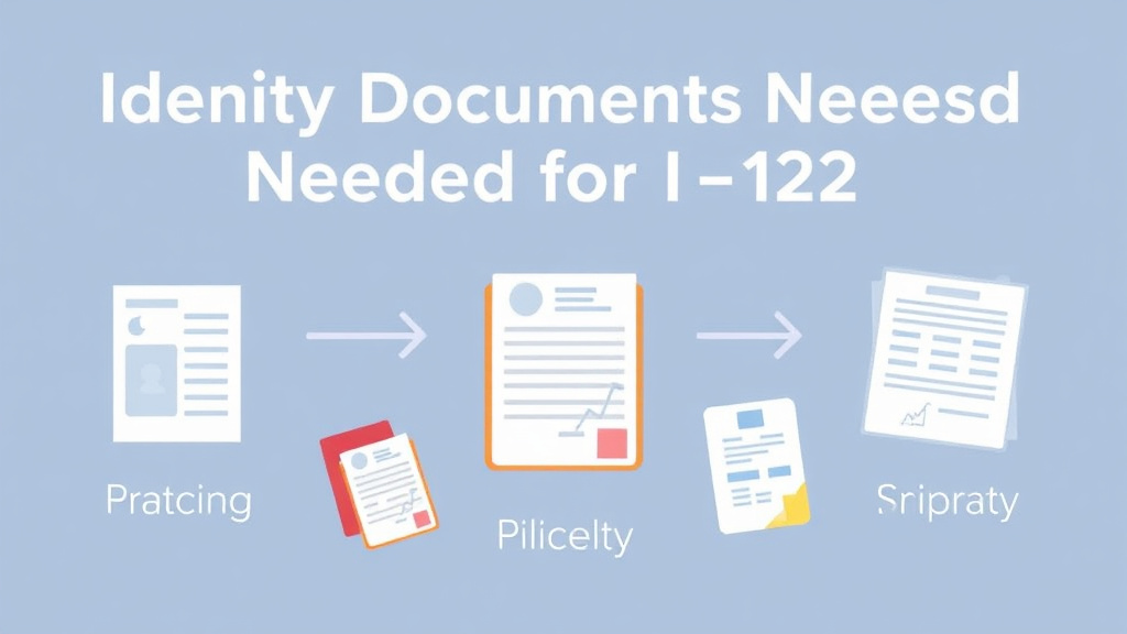 Action-oriented illustration showing how to apply identity Documents Needed for I-212