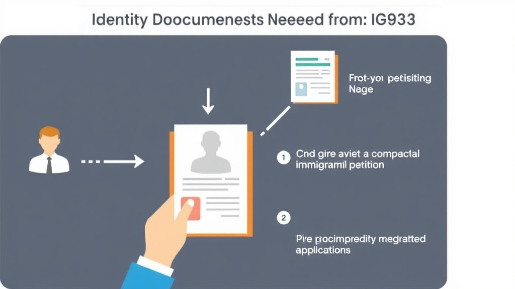 Action-oriented illustration showing how to apply identity Documents Needed for I-693