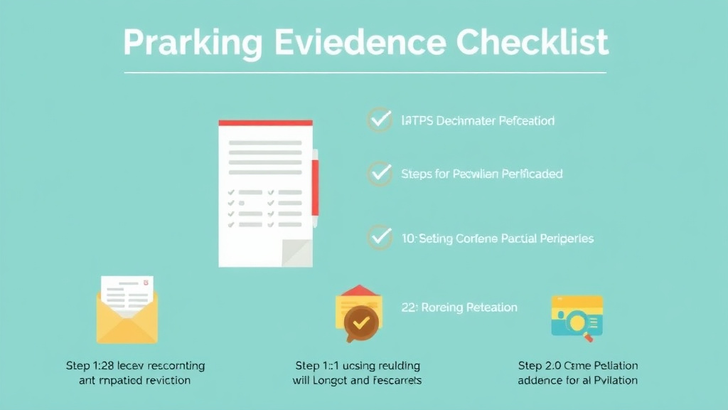 Step-by-step visual guide for implementing supporting Evidence Checklist for I-129F