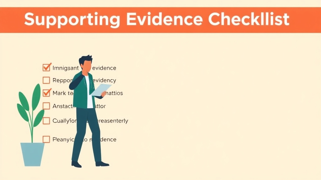 Conceptual diagram showing how supporting Evidence Checklist for I-797 works in practice