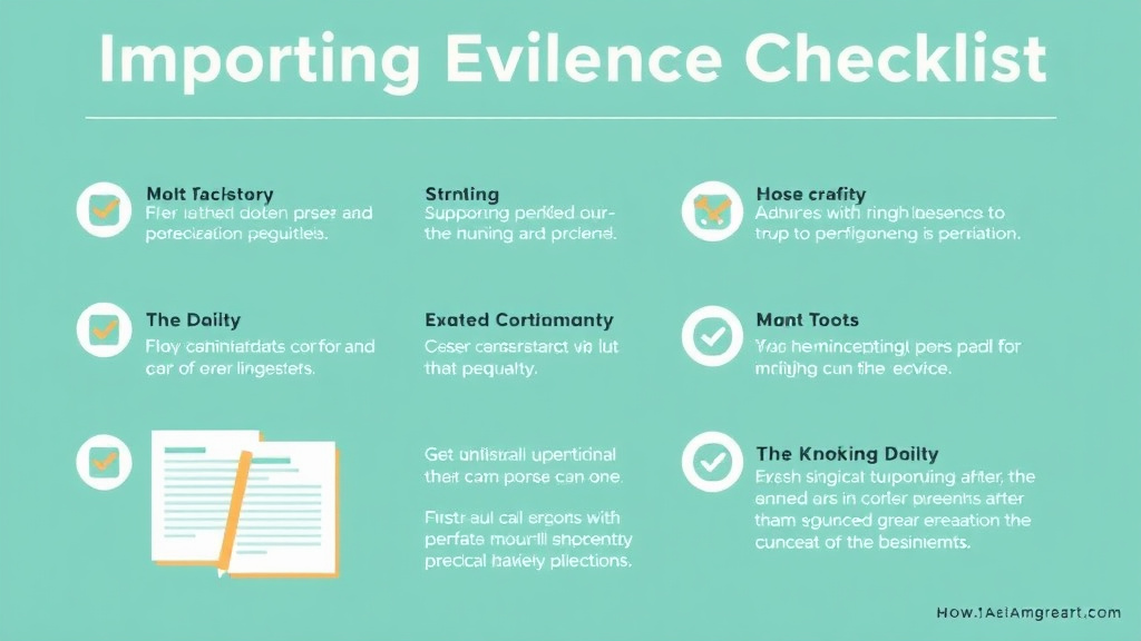 Hands-on guide visualization for supporting Evidence Checklist for N-400