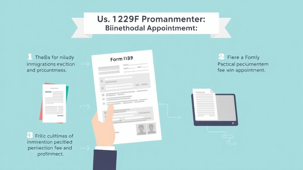 Practical workflow diagram for form I-129F Biometrics Fee and Appointment