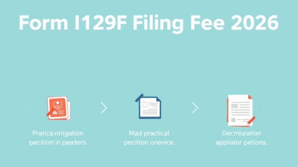 Practical workflow diagram for form I-129F Filing Fee 2026