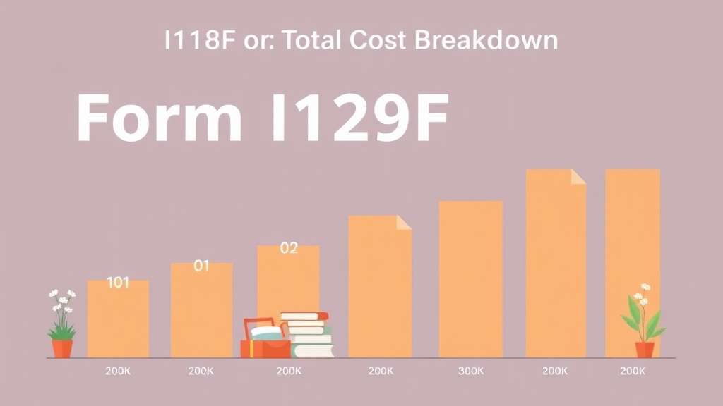 Illustration breaking down the fundamentals of form I-129F Total Cost Breakdown