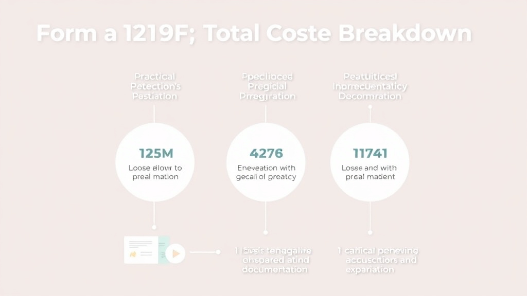 Hands-on guide visualization for form I-129F Total Cost Breakdown