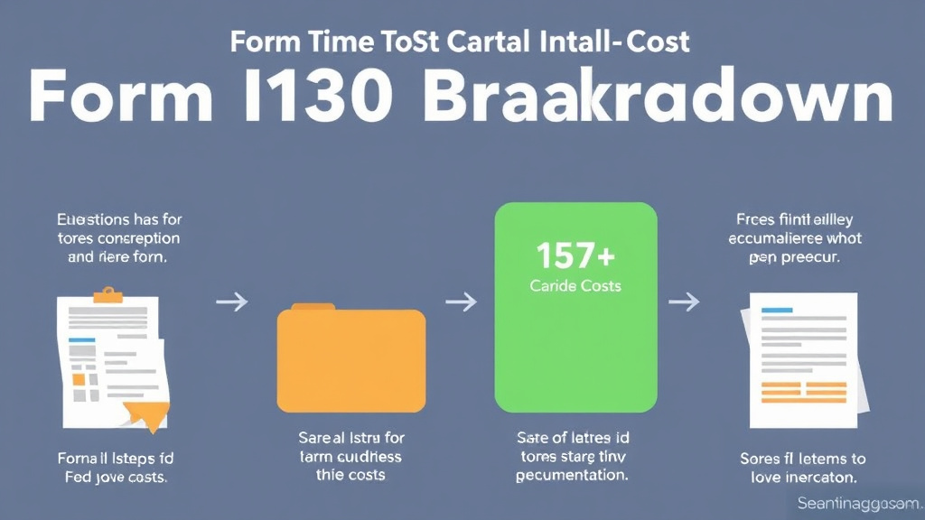 Hands-on guide visualization for form I-130 Total Cost Breakdown