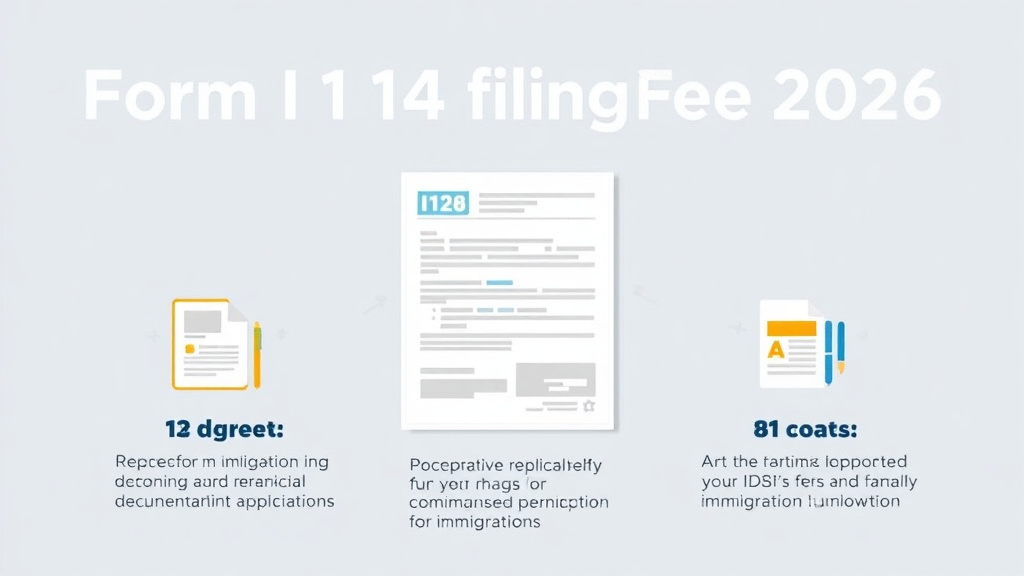 Process flow illustration for putting form I-140 Filing Fee 2026 into action