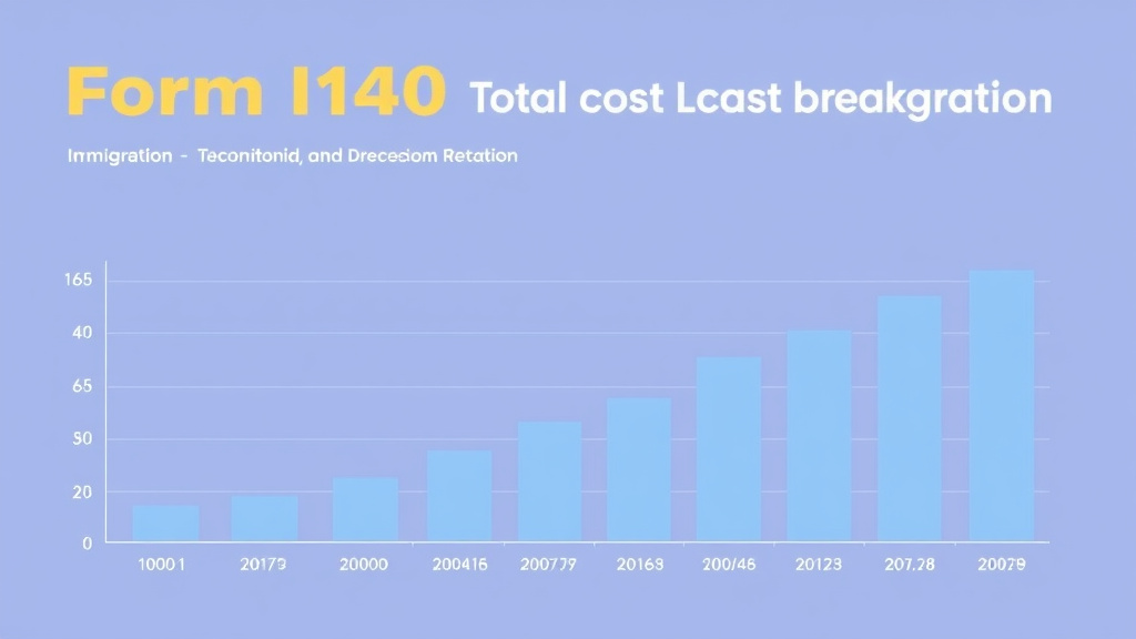 Detailed visual representation of form I-140 Total Cost Breakdown