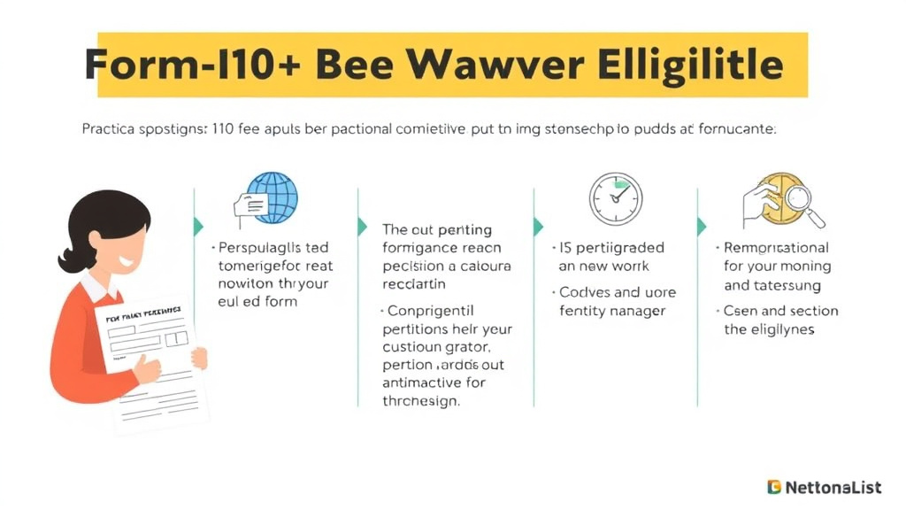 Real-world application diagram for form I-20 Fee Waiver Eligibility