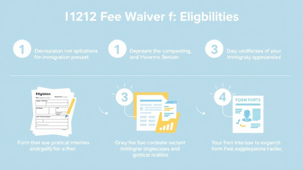 Real-world application diagram for form I-212 Fee Waiver Eligibility