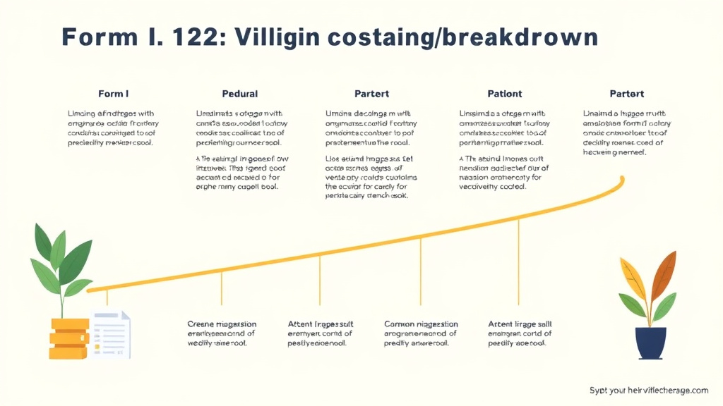 Visual overview of form I-212 Total Cost Breakdown with key concepts highlighted