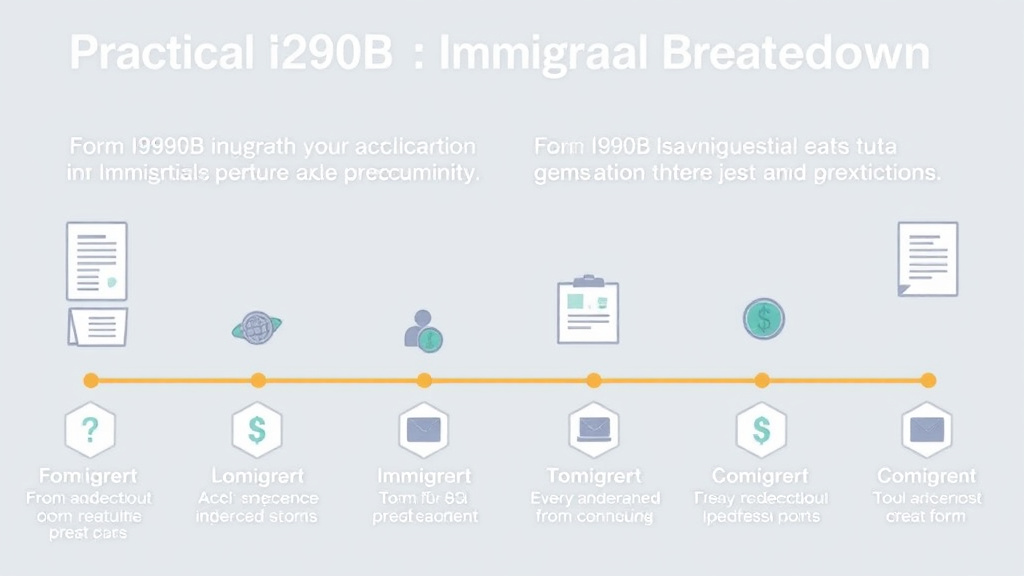 Action-oriented illustration showing how to apply form I-290B Total Cost Breakdown