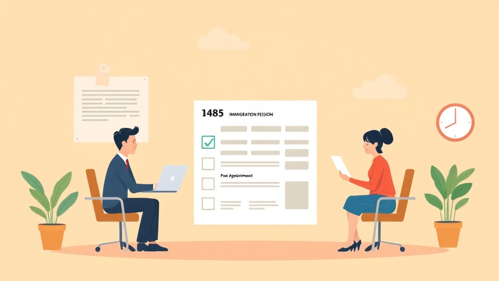 Clear illustration of form I-485 Biometrics Fee and Appointment with supporting details