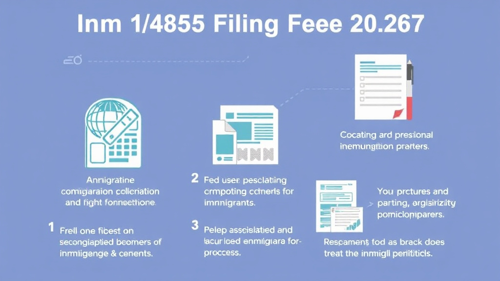 Real-world application diagram for form I-485 Filing Fee 2026