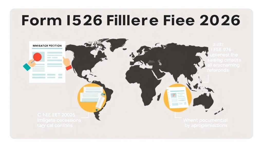 Step-by-step visual guide for implementing form I-526 Filing Fee 2026
