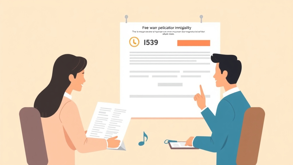 An informative visual explaining form I-539 Fee Waiver Eligibility for beginners and professionals