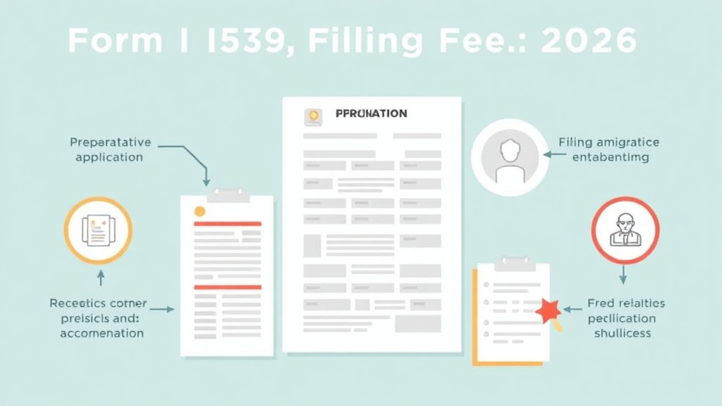 Practical workflow diagram for form I-539 Filing Fee 2026
