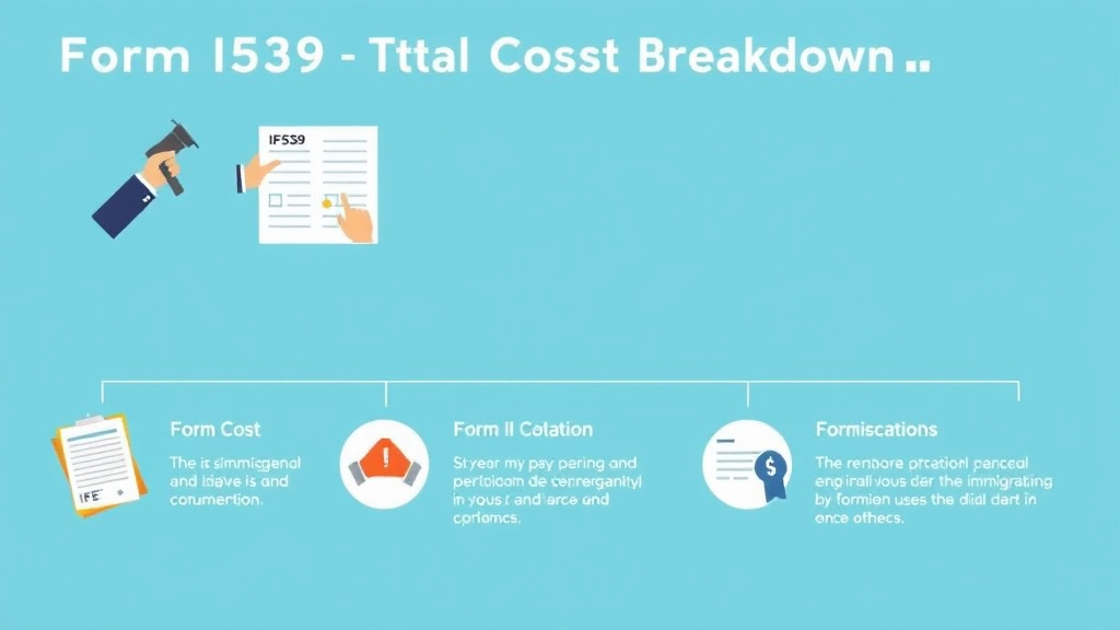 Real-world application diagram for form I-539 Total Cost Breakdown