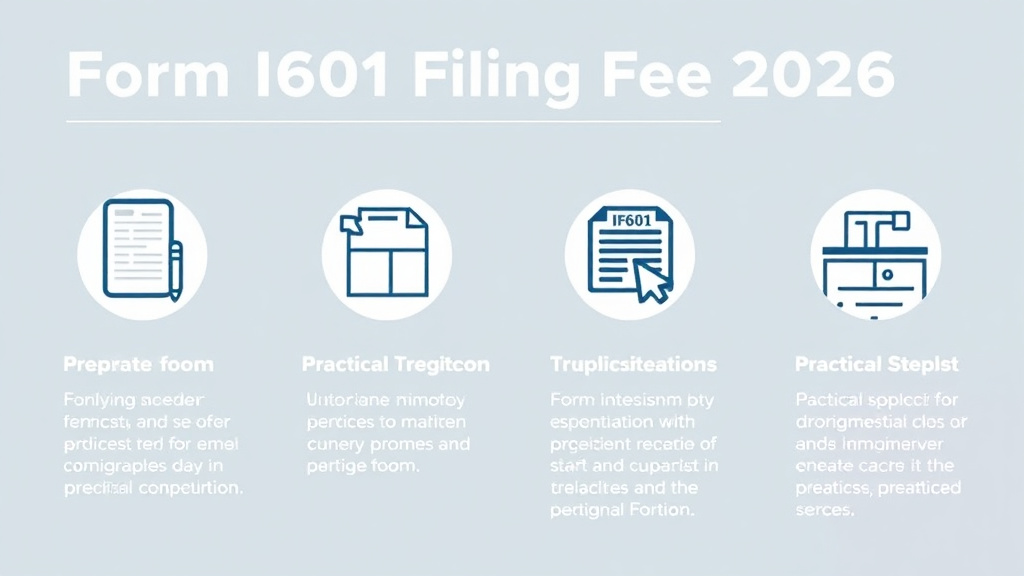 Real-world application diagram for form I-601 Filing Fee 2026