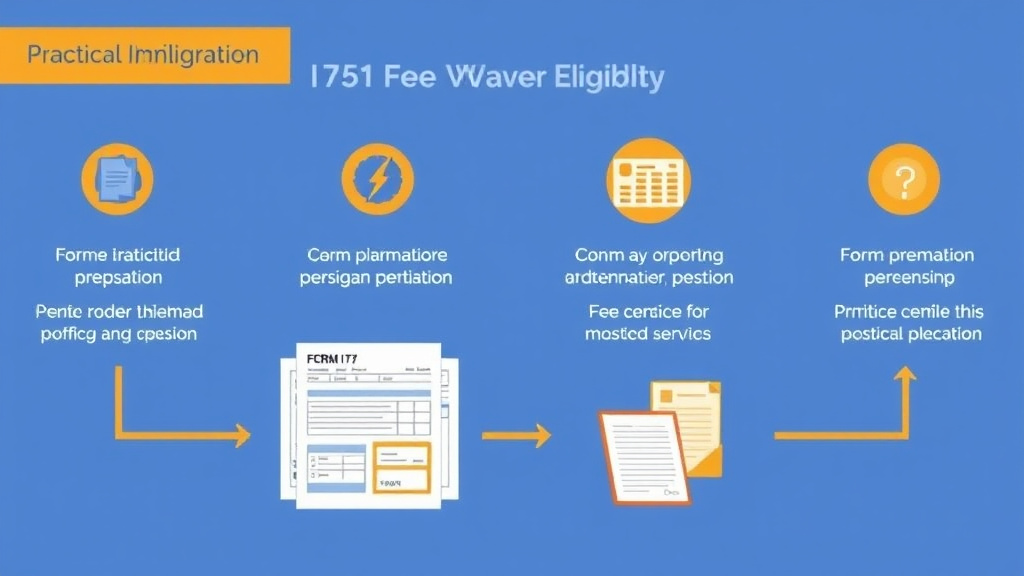 Practical workflow diagram for form I-751 Fee Waiver Eligibility